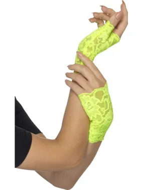 80s Fingerless Lace Gloves
