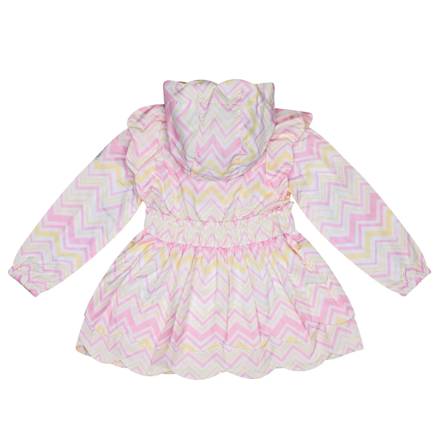 A DEE - Leila Chic Chevron Print Jacket - White