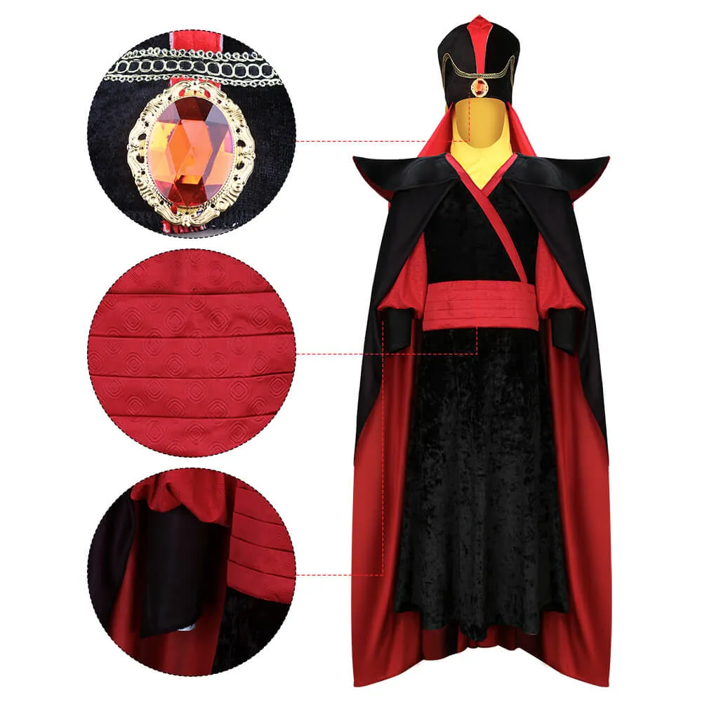 Aladdin Jafar Cosplay Costume for Adults (S-XXL Ready to Ship)