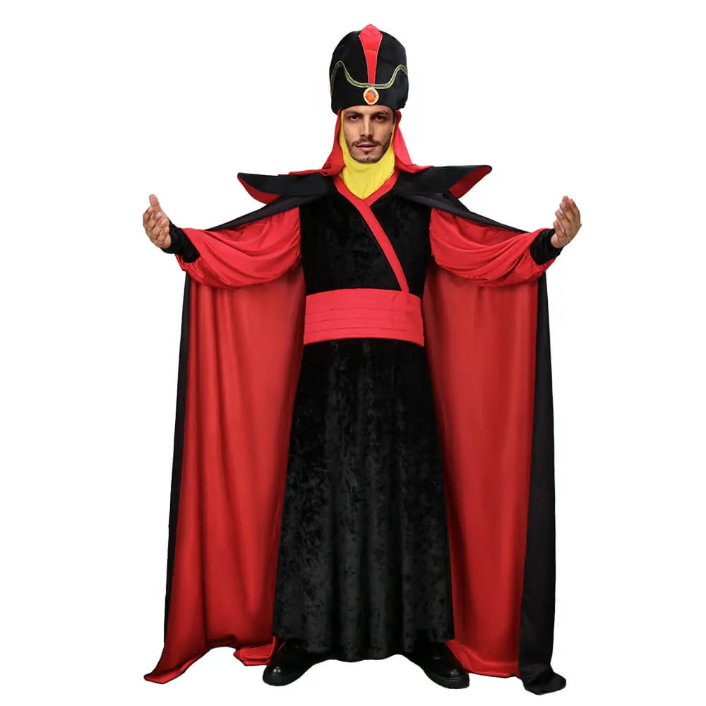 Aladdin Jafar Cosplay Costume for Adults (S-XXL Ready to Ship)
