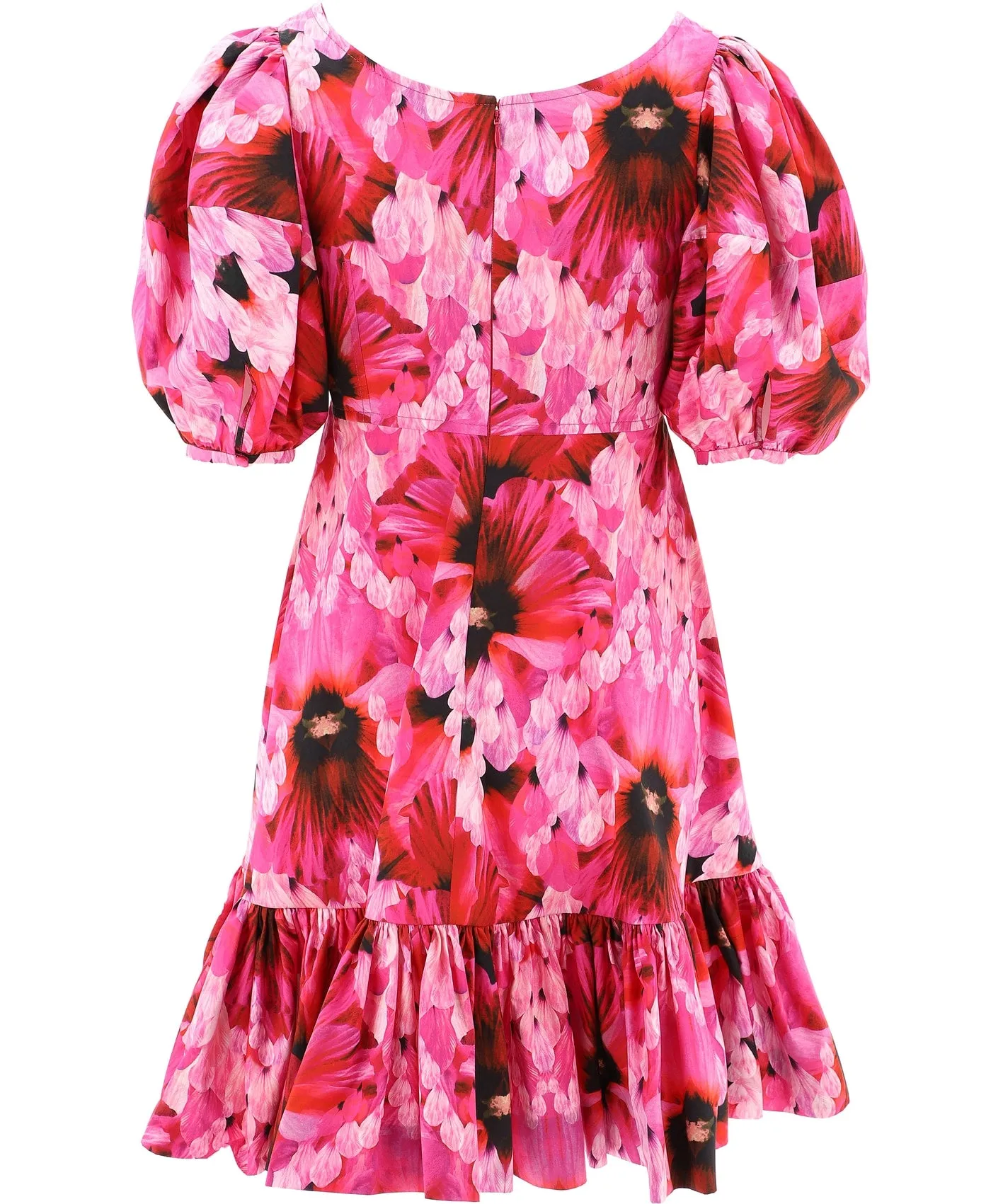 Alexander McQueen Floral Print Babydoll Dress