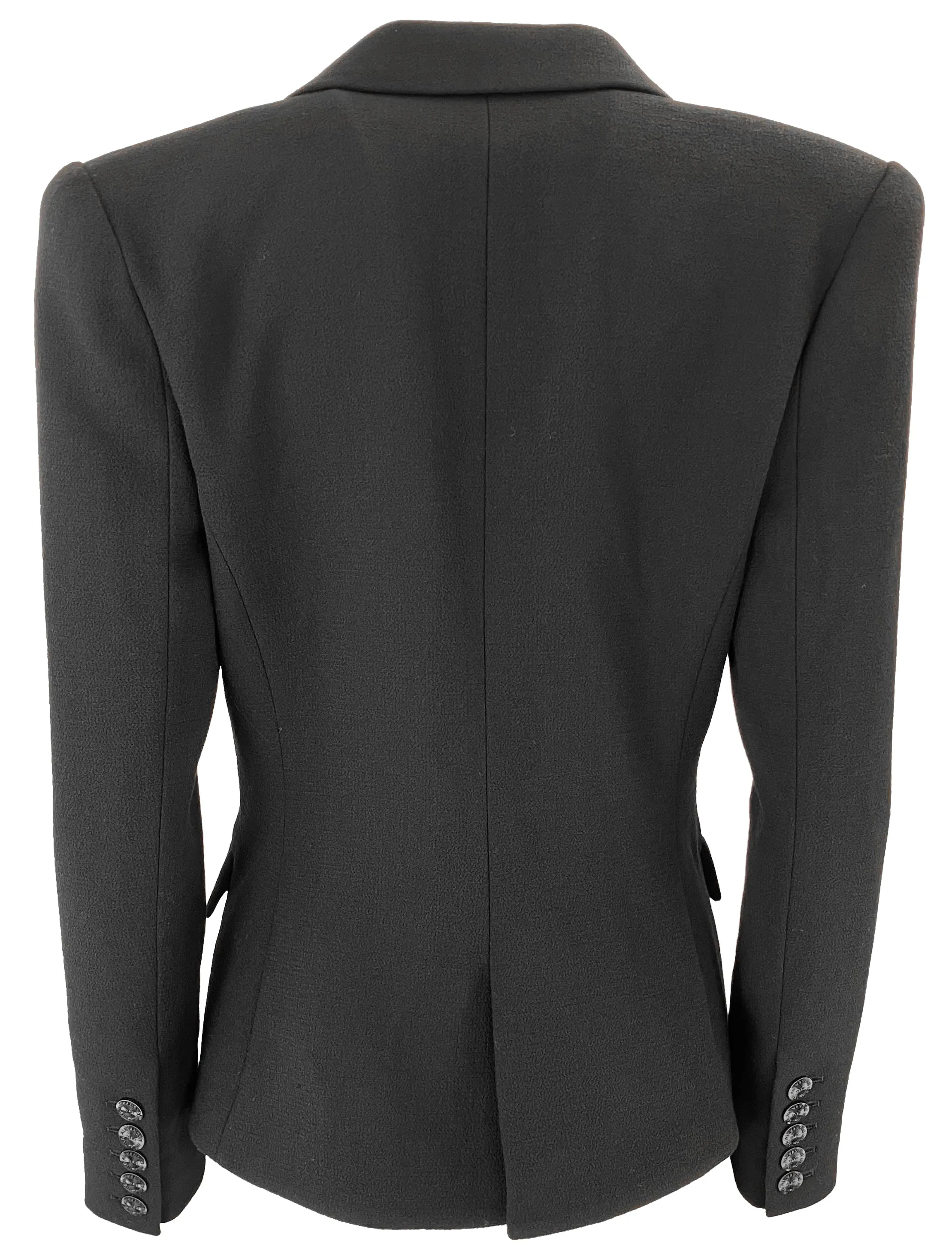 Alexandre Vauthier Double Breasted Wool Blazer in Black