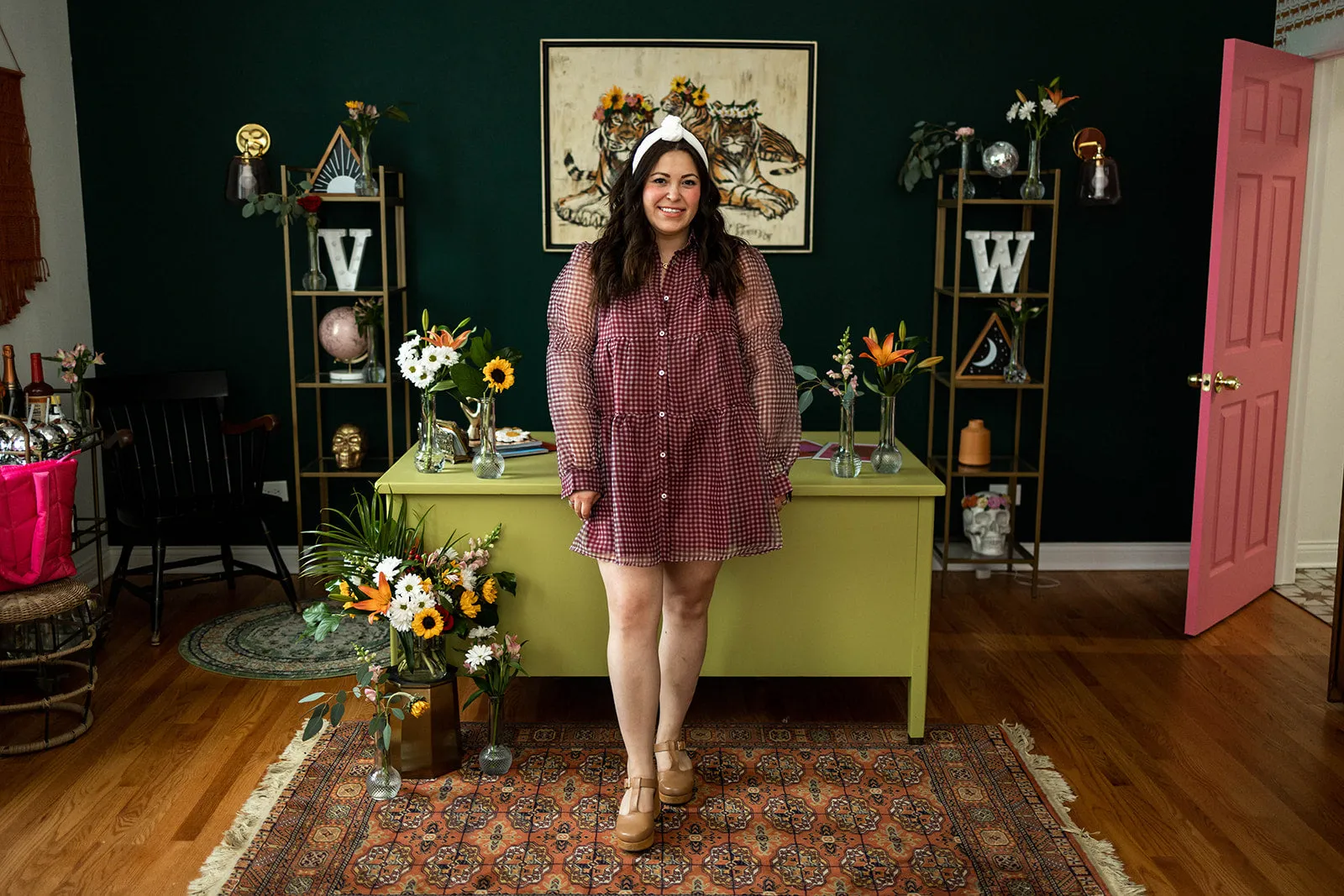 auggie dress in wine