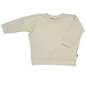 Baby en Kids Oversized Sweater Rib Naturel Beige