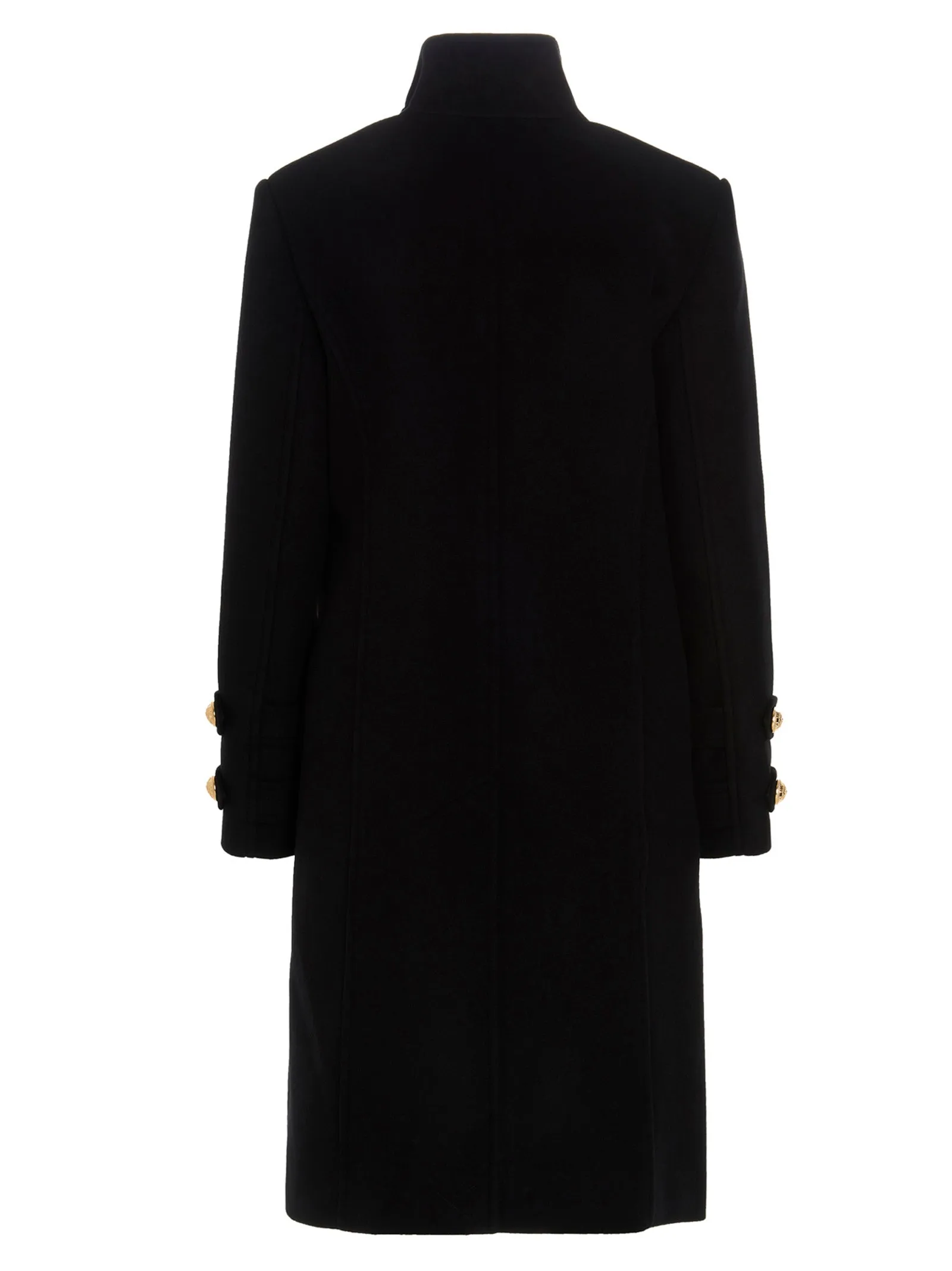 Balmain Double-Breasted Longline Coat