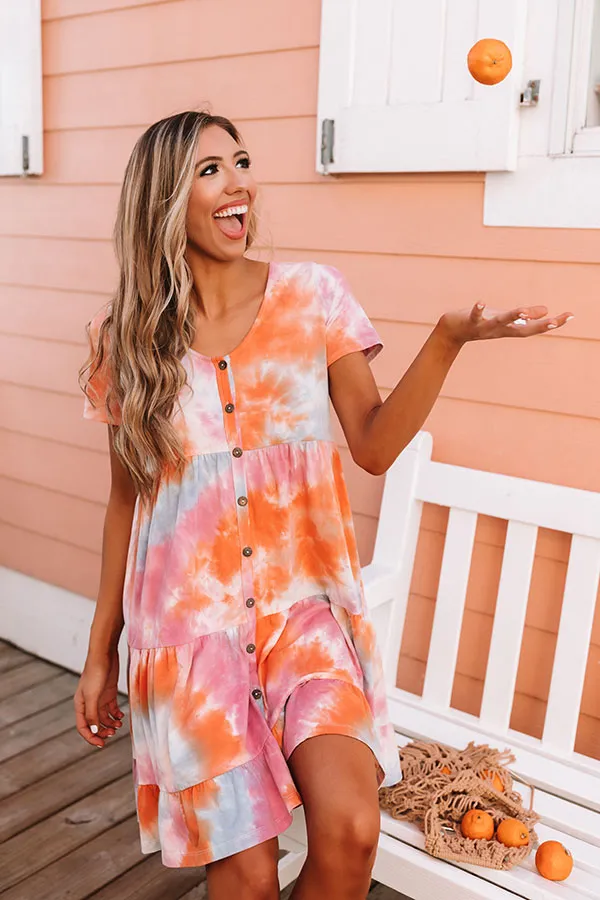 Beach Town Tie Dye Babydoll Dress