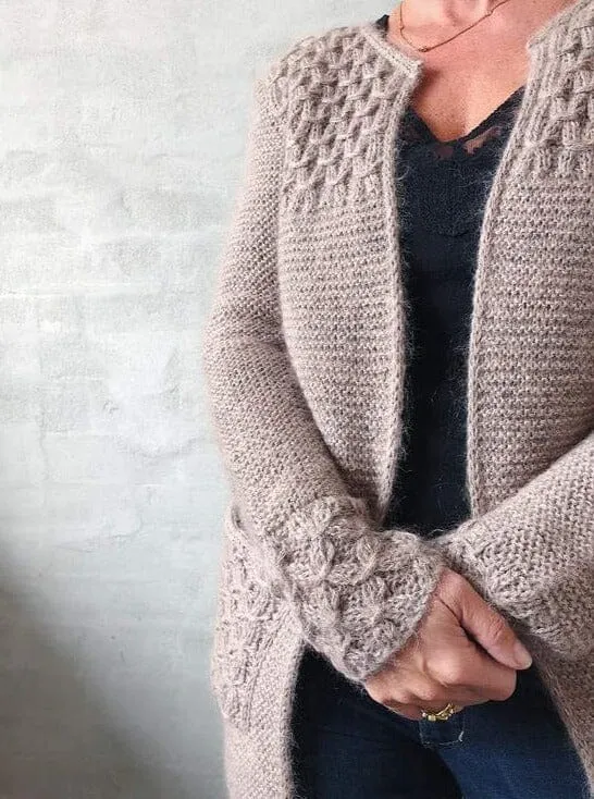 Beatrice cardigan by Önling, No 15   silk mohair knitting kit