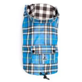 Blue Plaid London Raincoat for Dogs