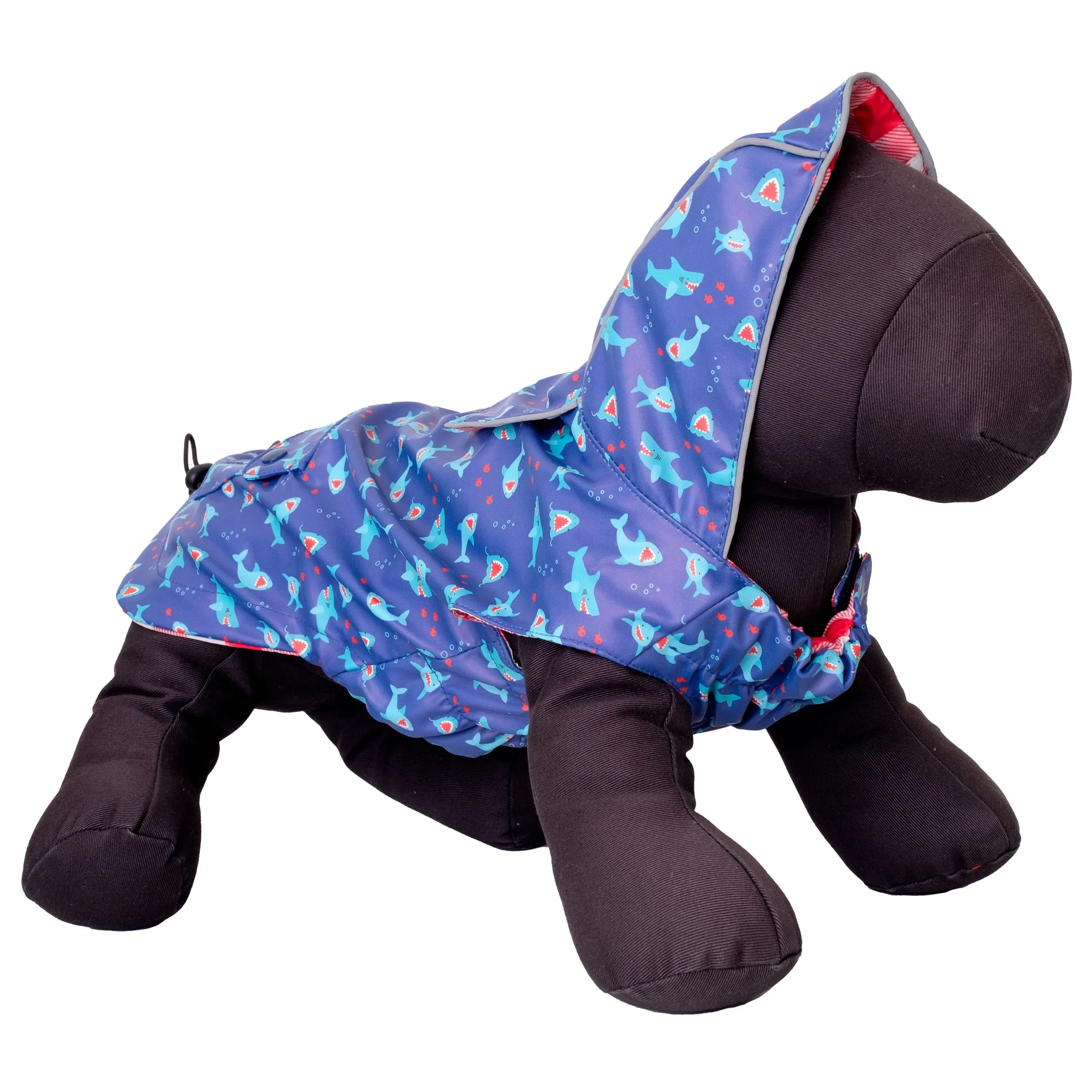 Blue Sharks London Raincoat for Dogs