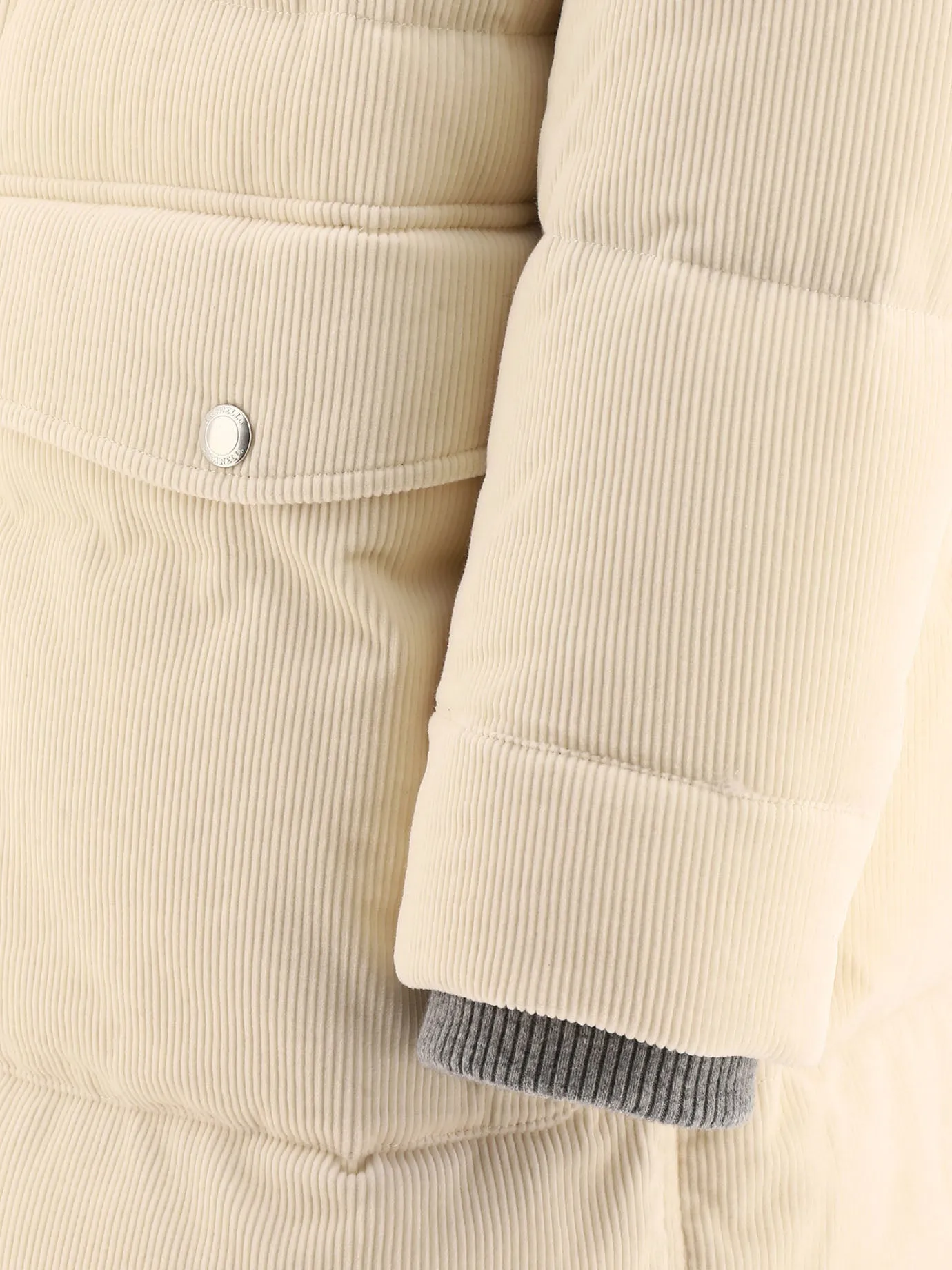 Brunello Cucinelli Zip-Up Hooded Padded Coat