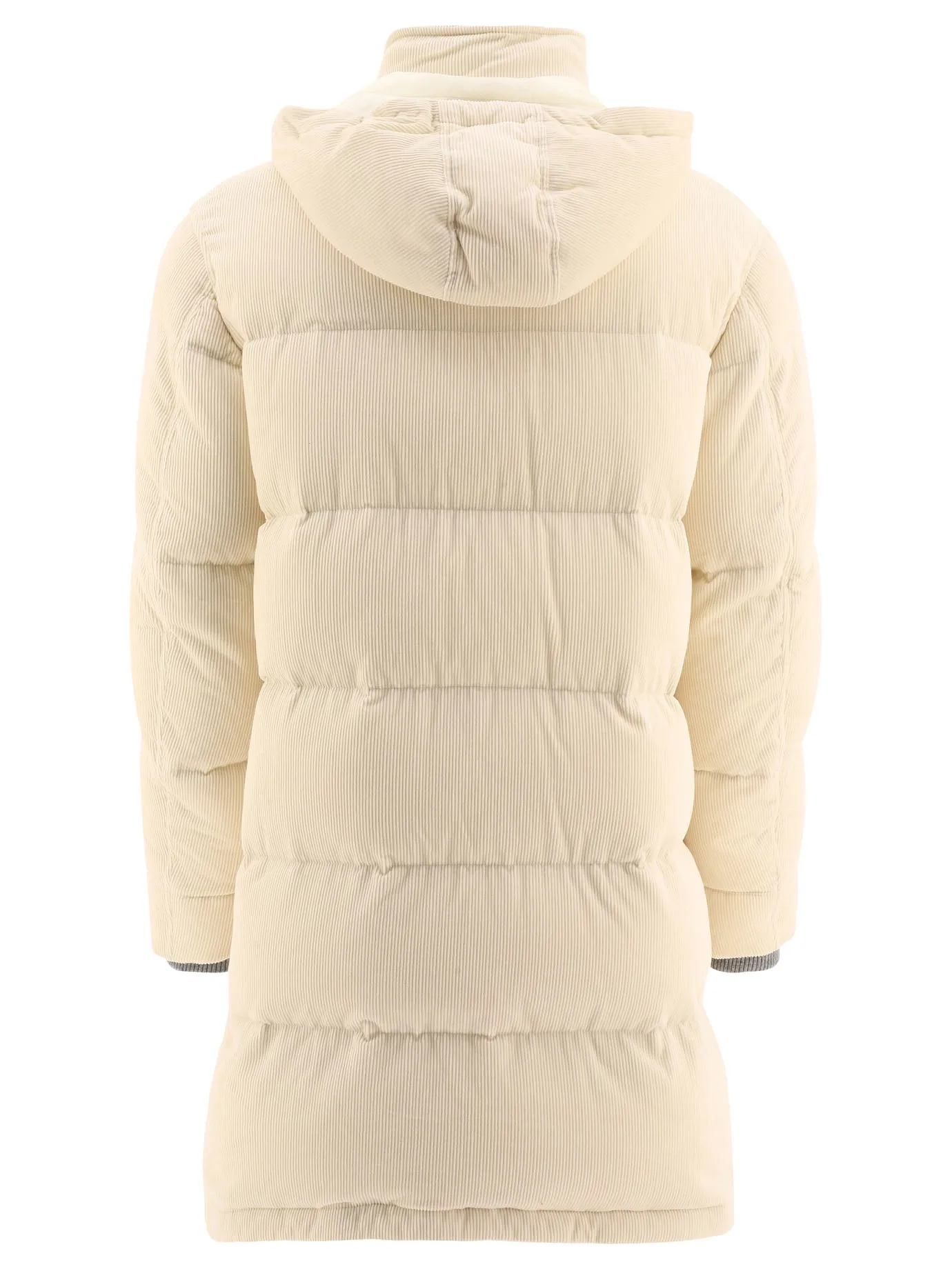 Brunello Cucinelli Zip-Up Hooded Padded Coat