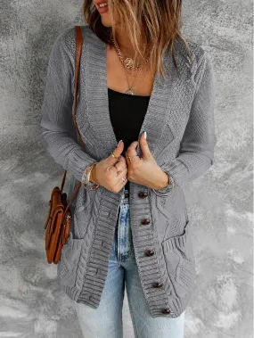 Button-Front Cardigan