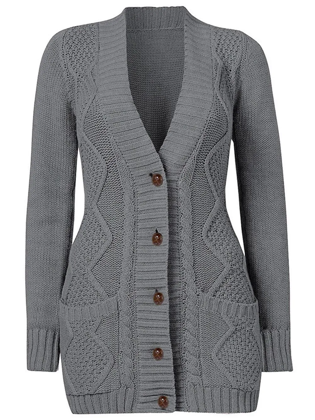 Button-Front Cardigan