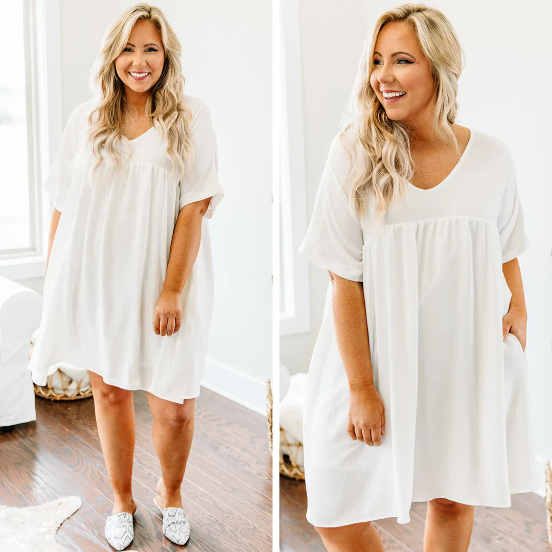 Catch My Breath Dress, Off-White