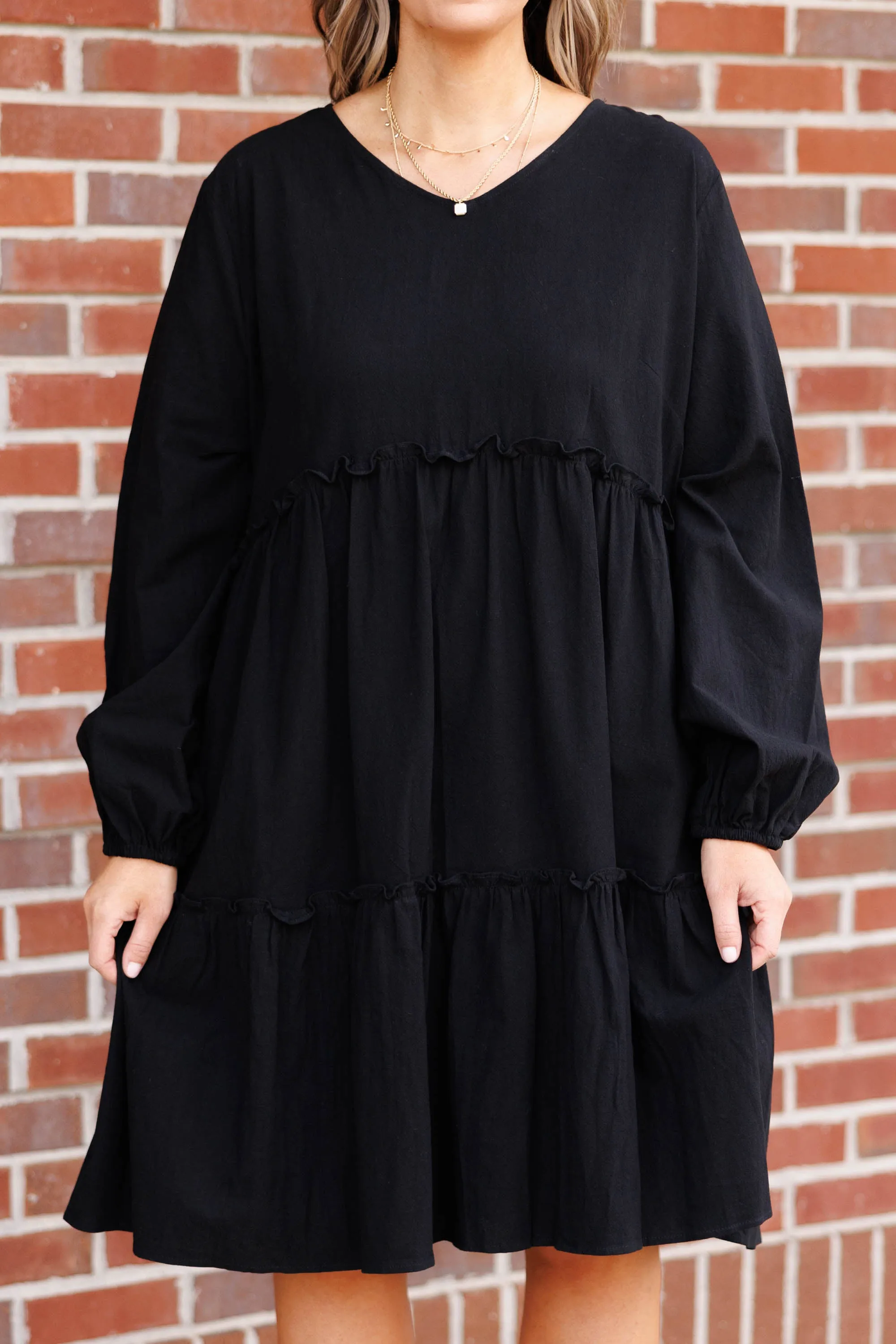 Charming Grace Dress, Black