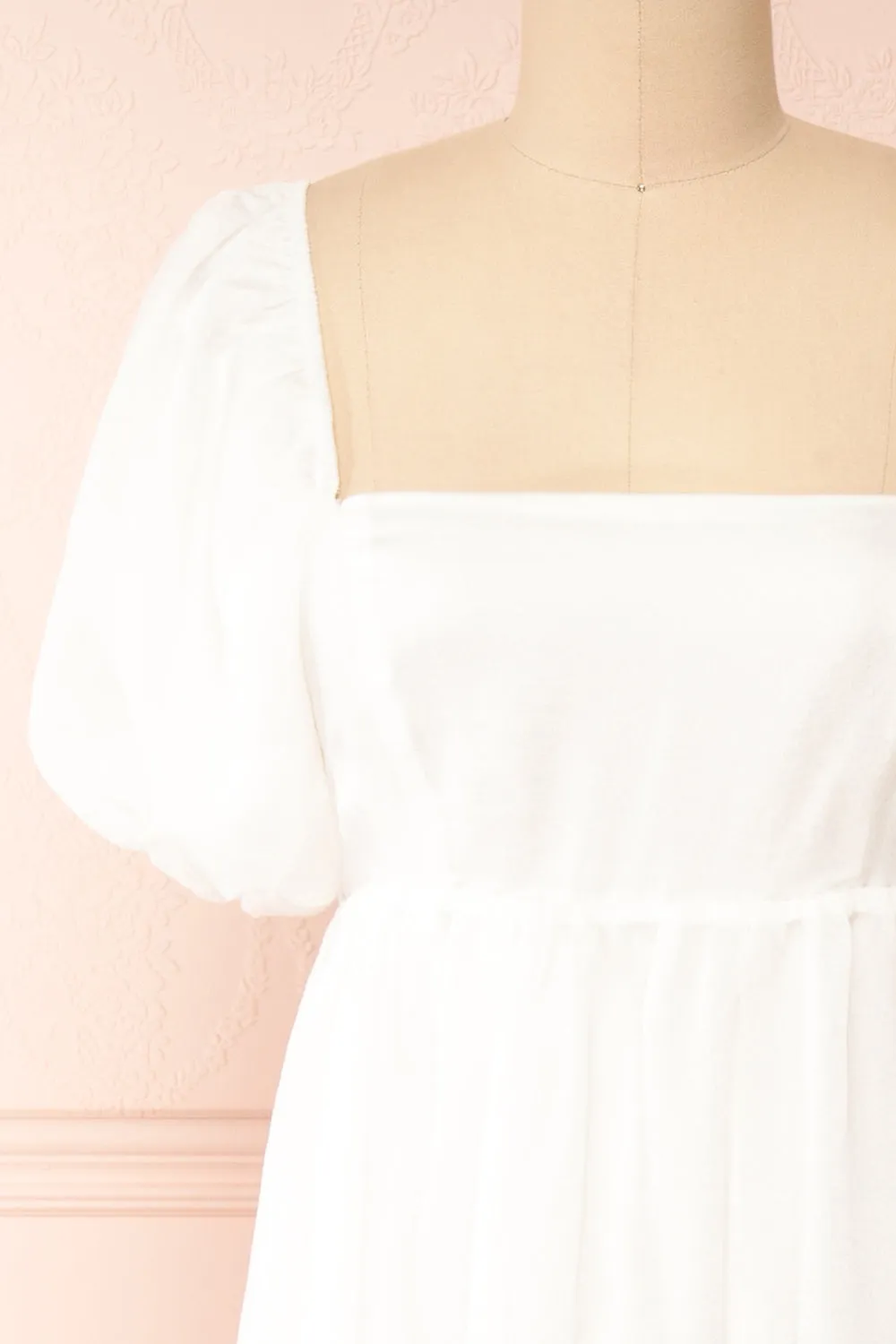 Chrissy | White Maxi Dress w/ Empire Waist