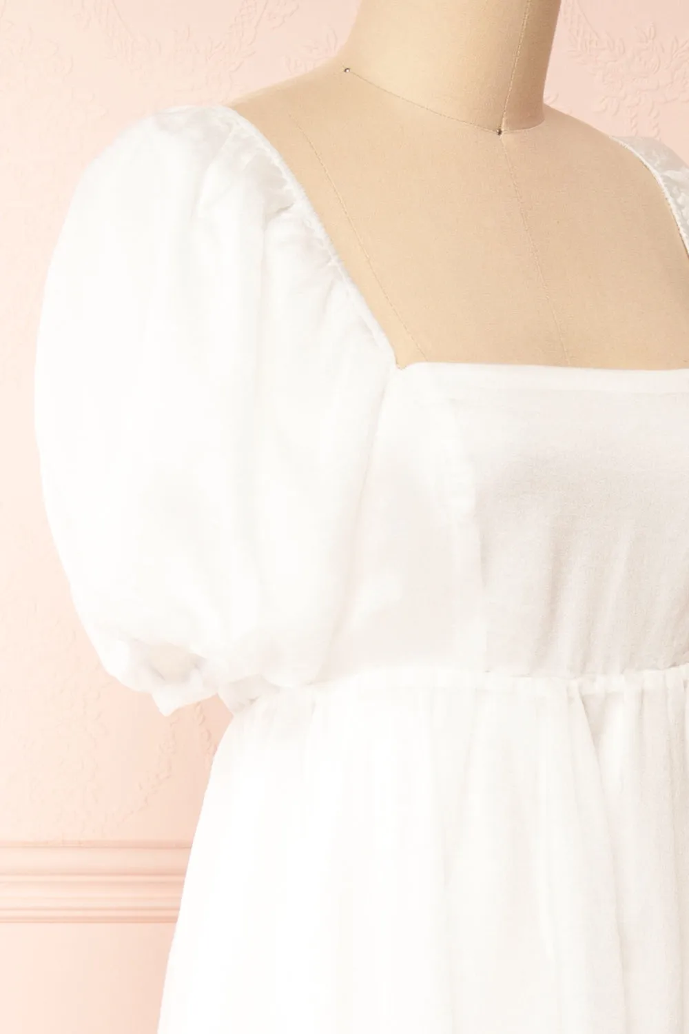Chrissy | White Maxi Dress w/ Empire Waist