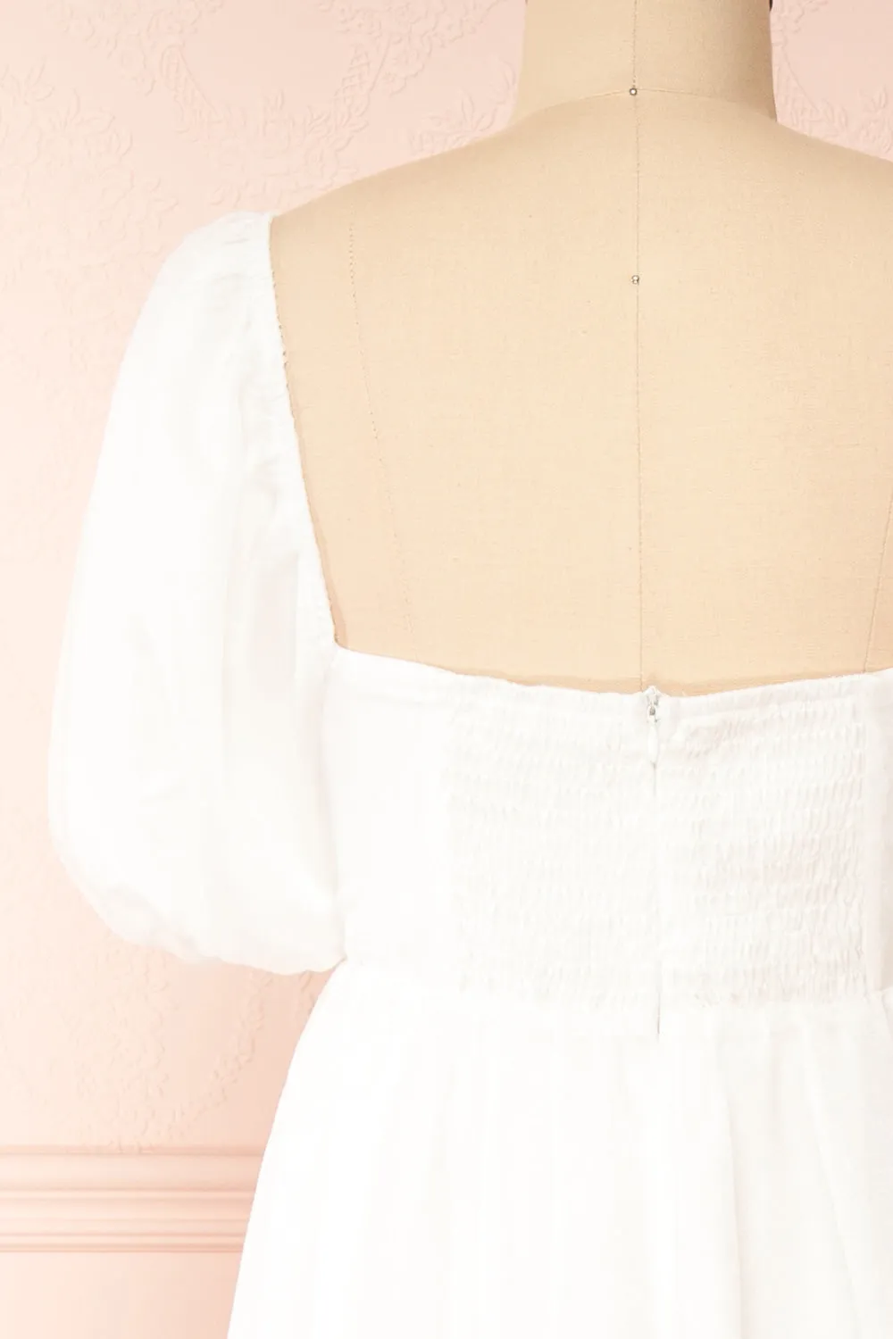 Chrissy | White Maxi Dress w/ Empire Waist