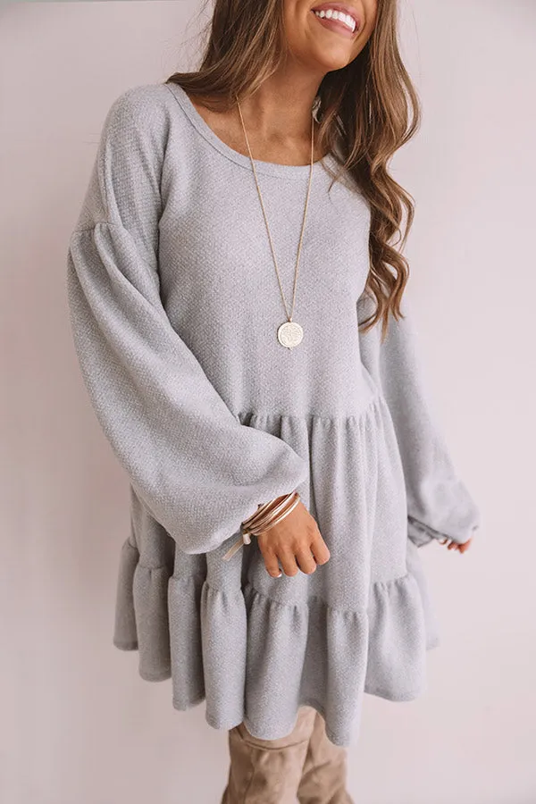 Close To My Heart Shift Dress In Airy Blue