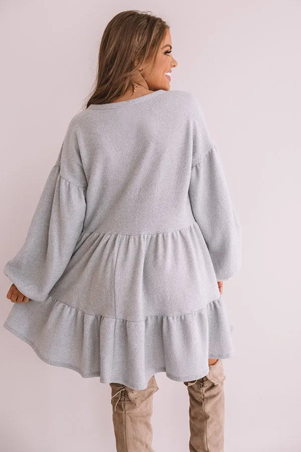 Close To My Heart Shift Dress In Airy Blue
