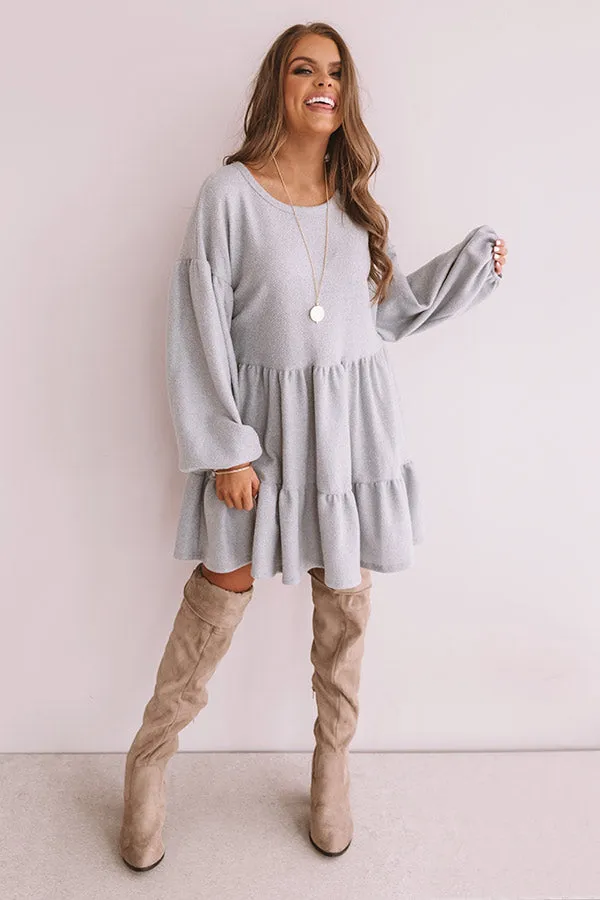 Close To My Heart Shift Dress In Airy Blue