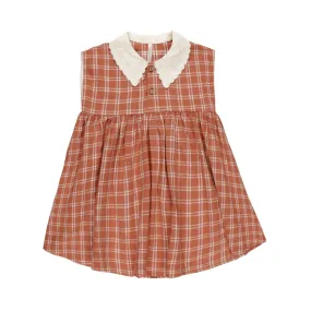 Collared Babydoll Dress - Poppy Check by Rylee   Cru