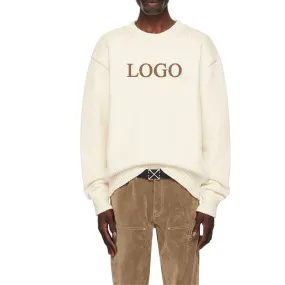 Custom Cashmere Knit Sweater with Logo - OEM/ODM Solid Sweater Manufacturer