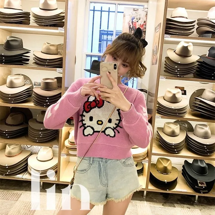 Cute Kitty Loose Sweater KI239