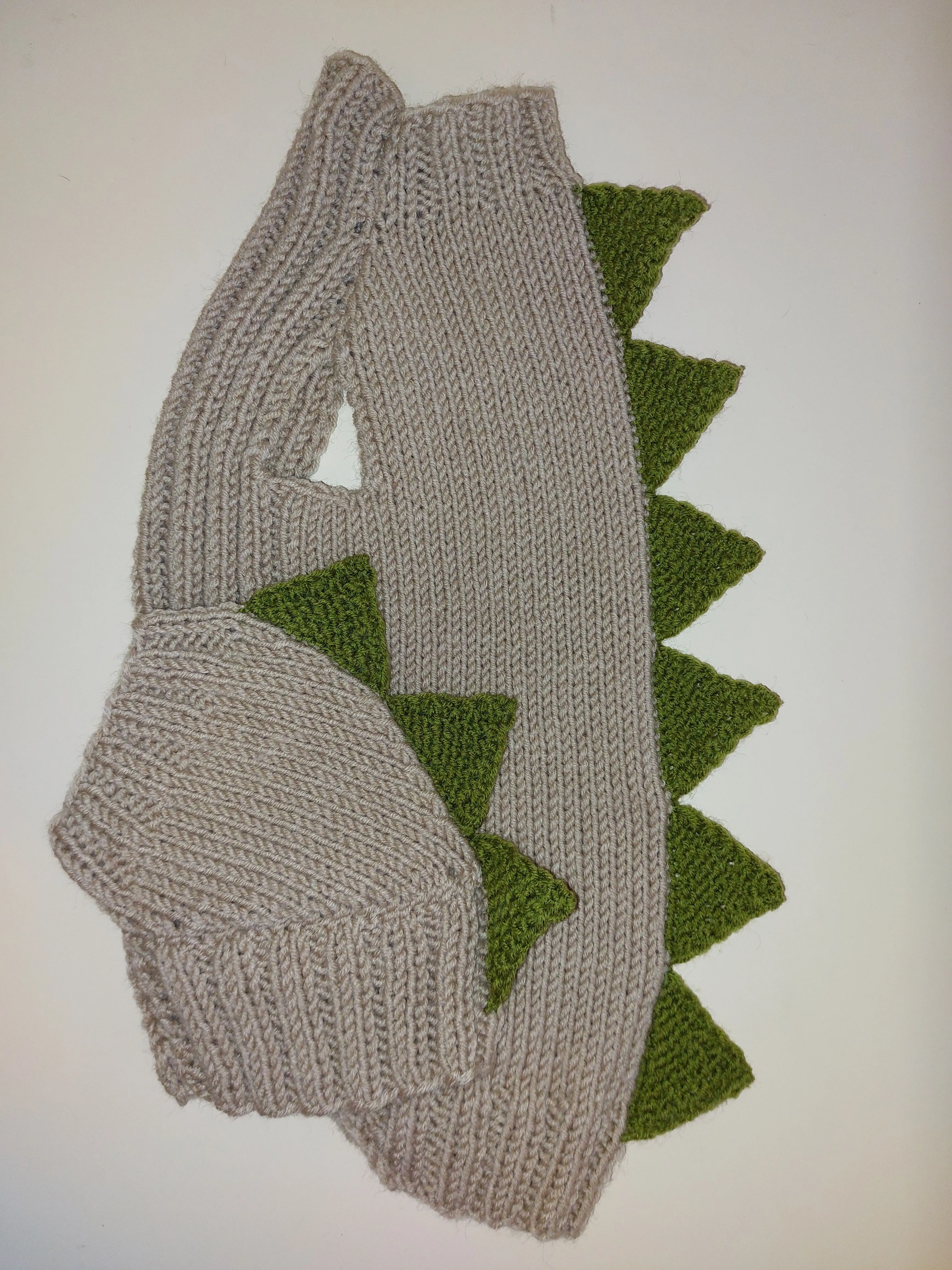 Dachshund Halloween Dinosaur Outfit Costume Sweater and Hat