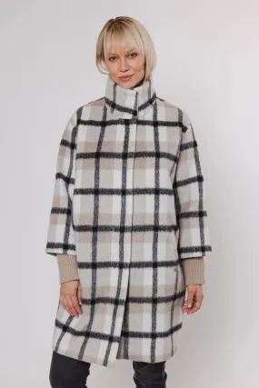 Deva Coat - Sand Check