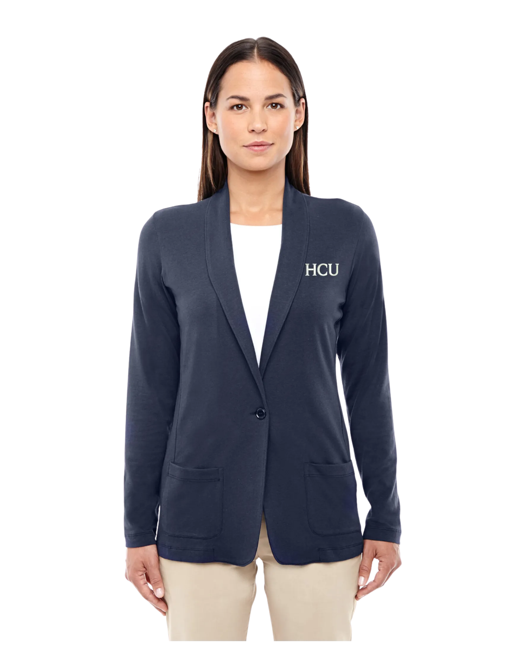 Devon & Jones Ladies' Perfect Fit™ Shawl Collar Cardigan