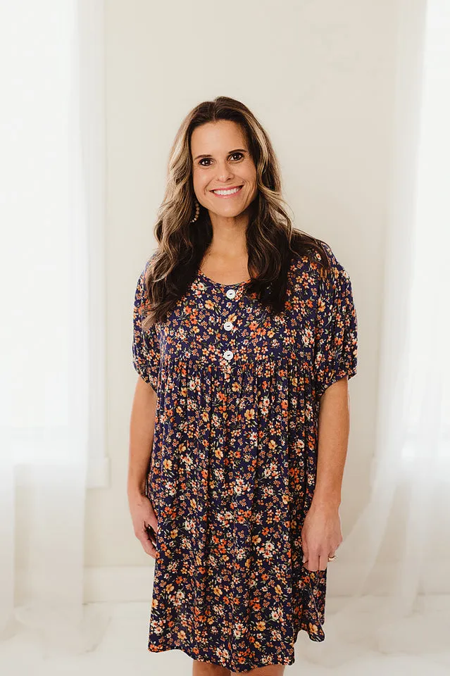 Ditsy Floral Babydoll Dress