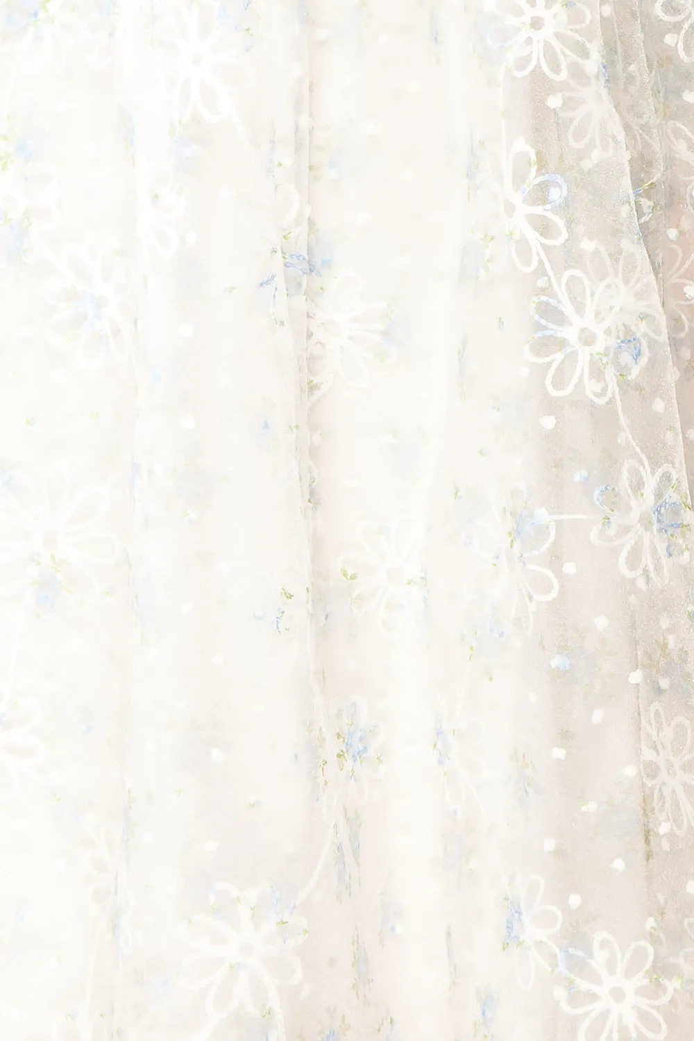Eole | Floral Babydoll Dress w/ Embroidery