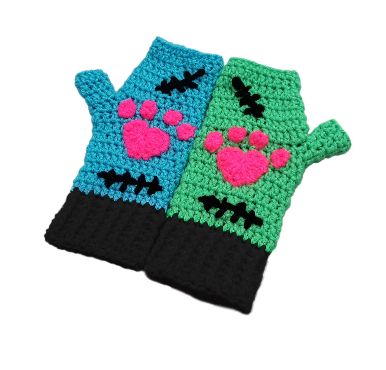FrankenKitty Fingerless Gloves