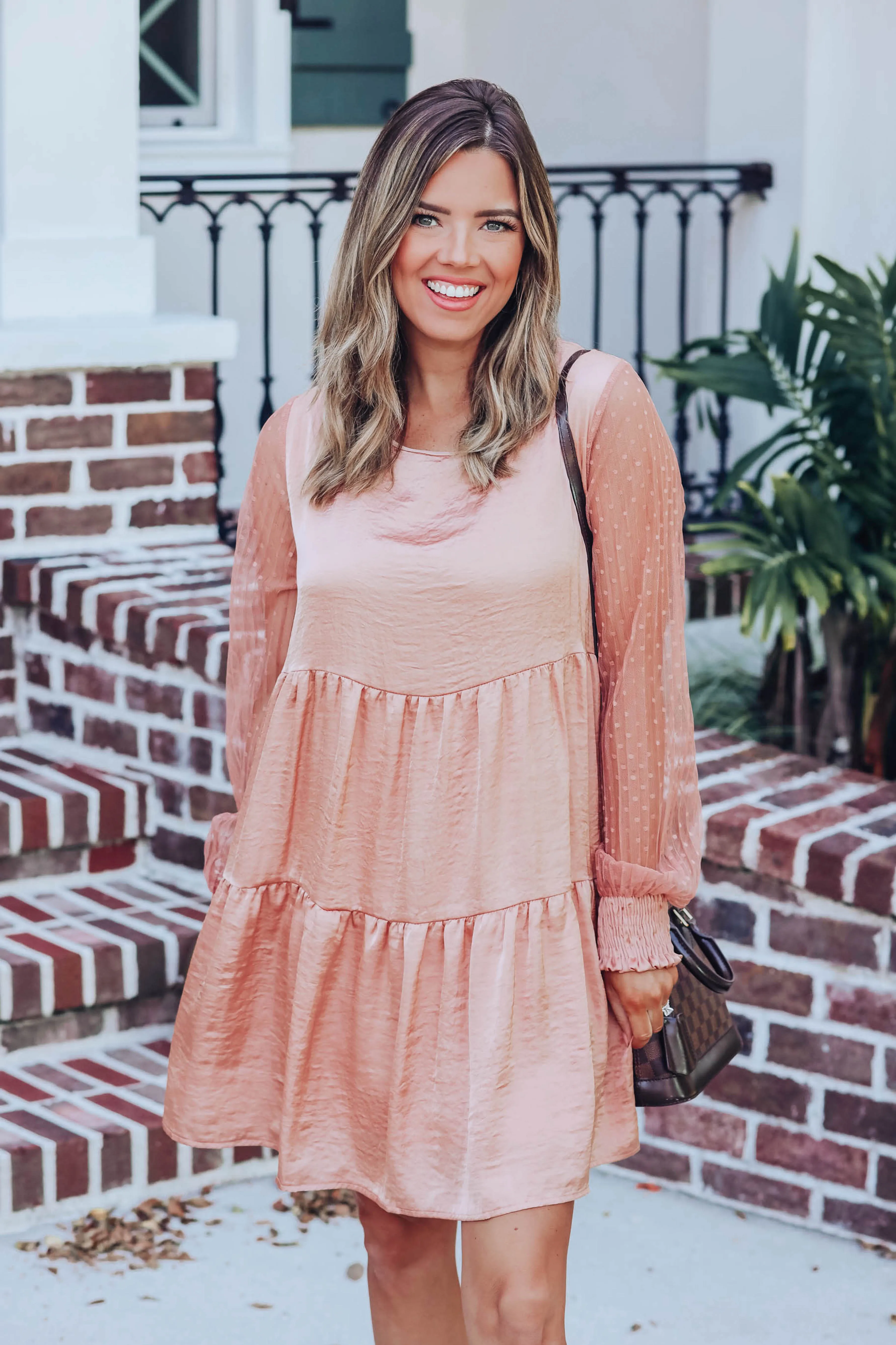 Good Graces Contrast Sleeve Dress