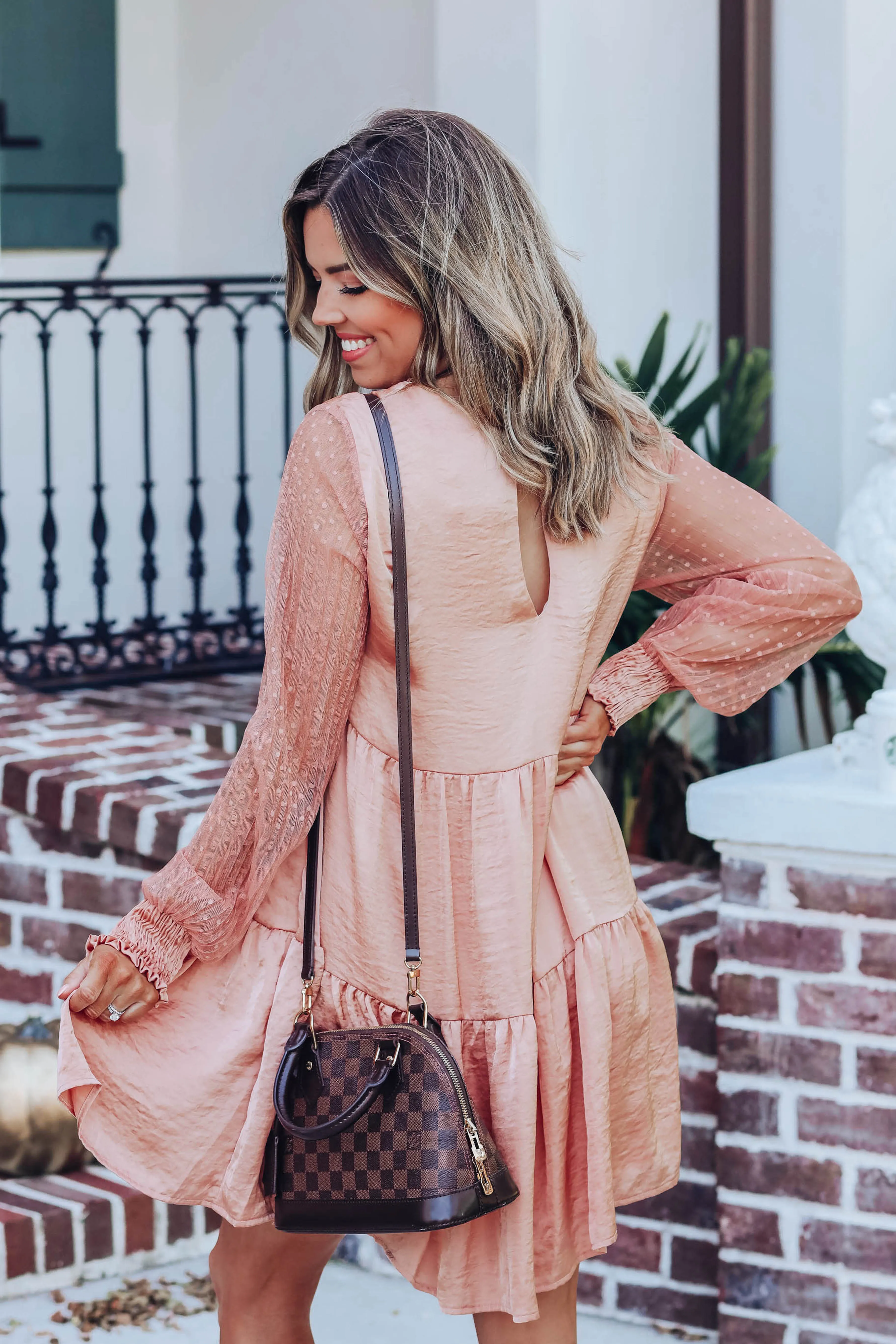 Good Graces Contrast Sleeve Dress