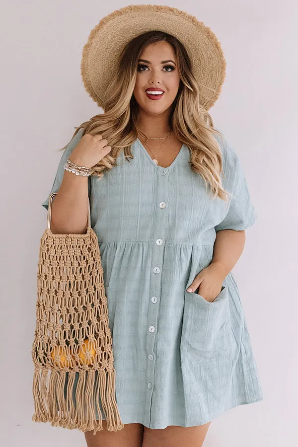 Grayton Beach Babydoll Tunic Dress in Island Paradise Curves