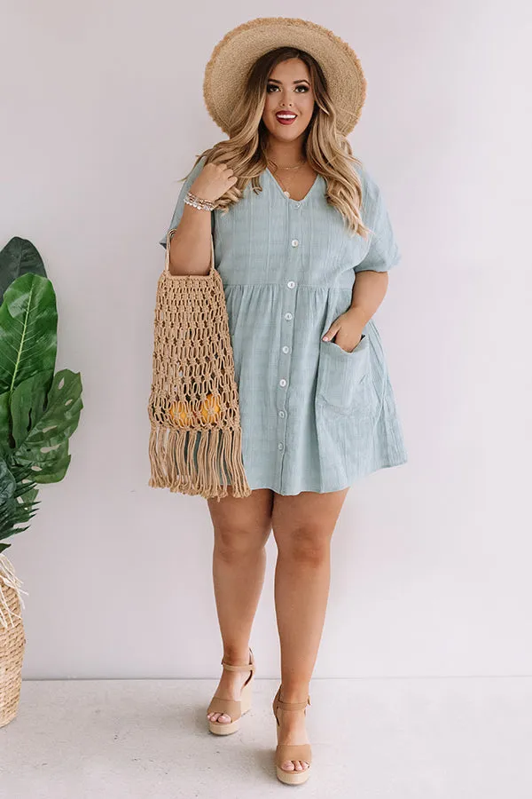 Grayton Beach Babydoll Tunic Dress in Island Paradise Curves