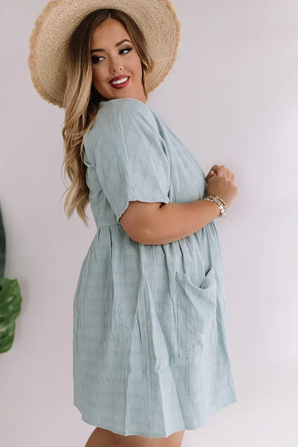 Grayton Beach Babydoll Tunic Dress in Island Paradise Curves