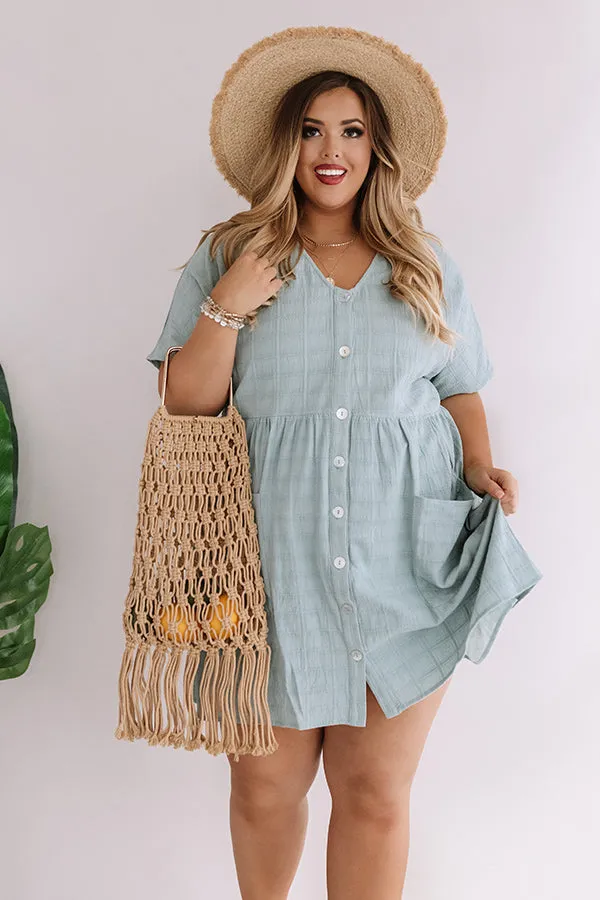 Grayton Beach Babydoll Tunic Dress in Island Paradise Curves