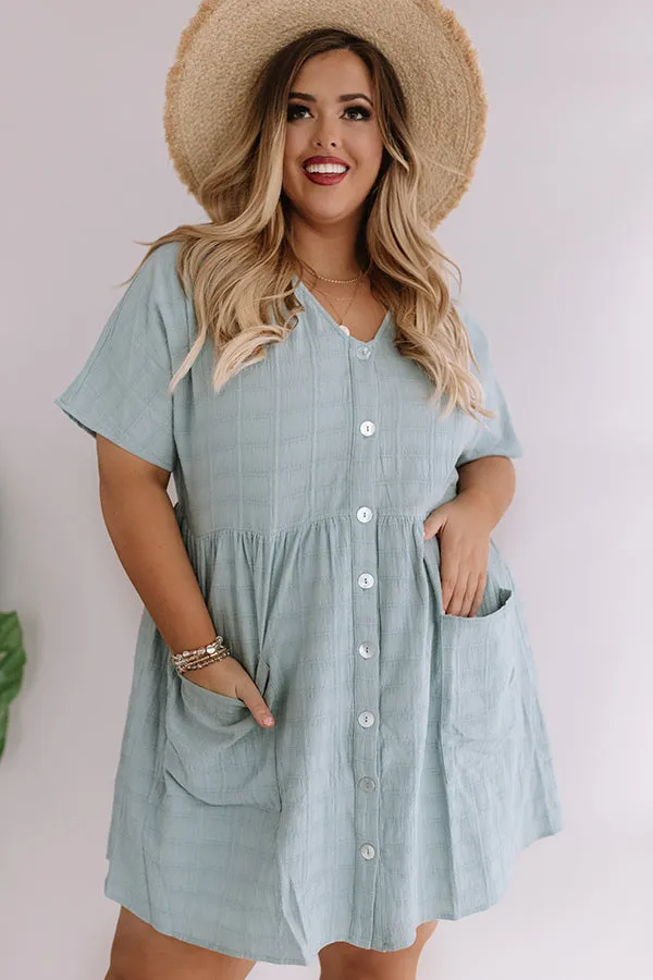 Grayton Beach Babydoll Tunic Dress in Island Paradise Curves