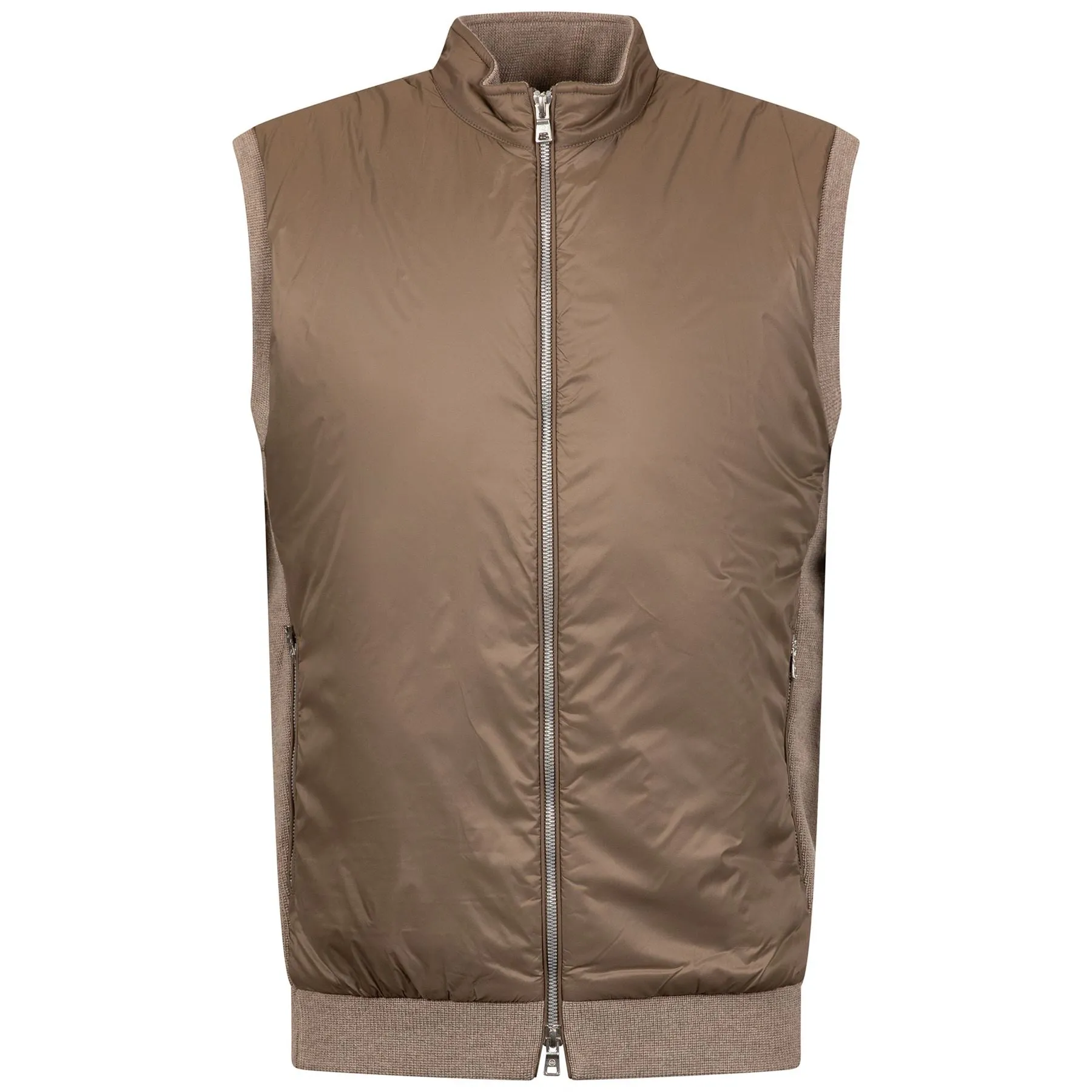 Holdridge Hybrid Full Zip Sweater Vest Toffee - AW24