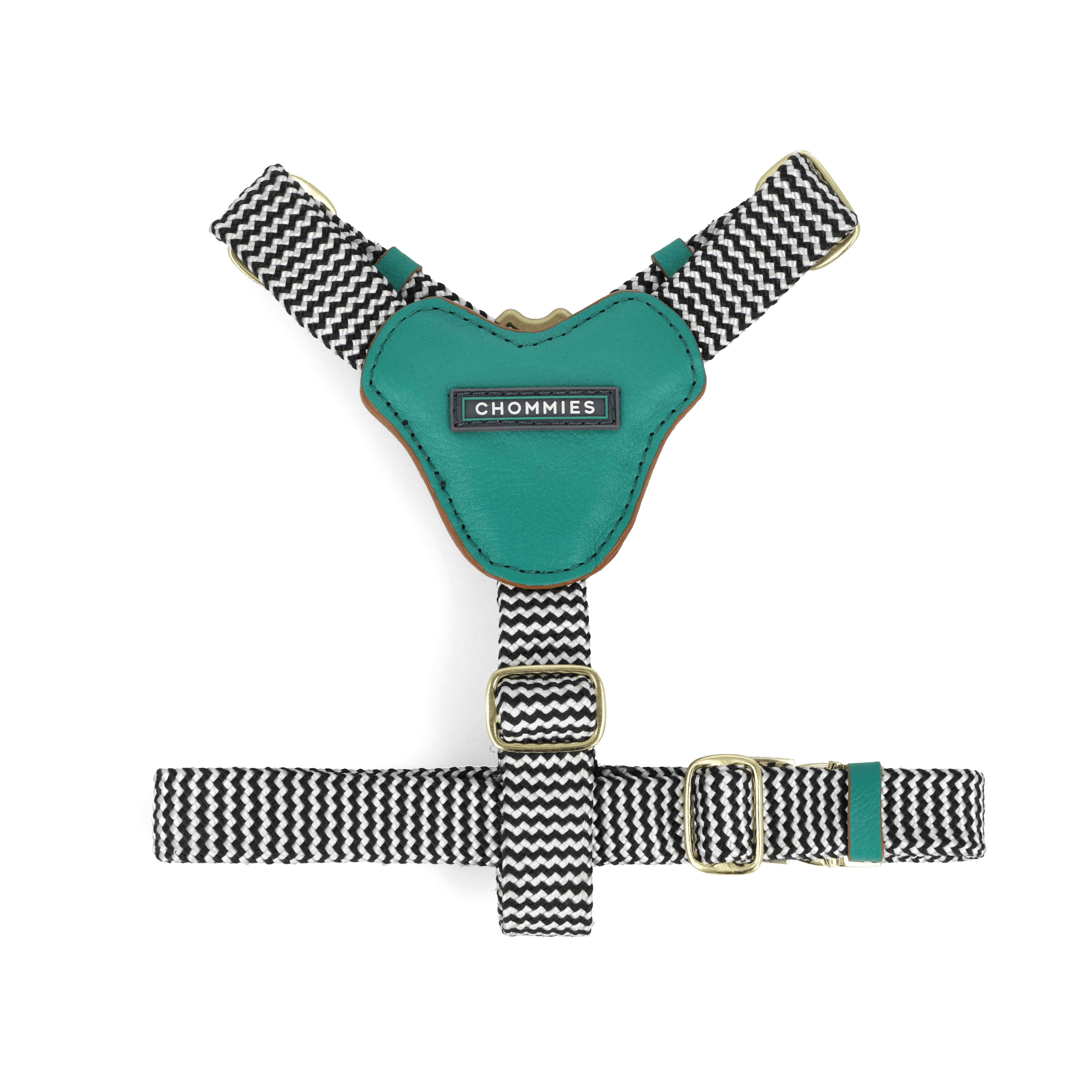 Leather Dog Harness | Green Shady