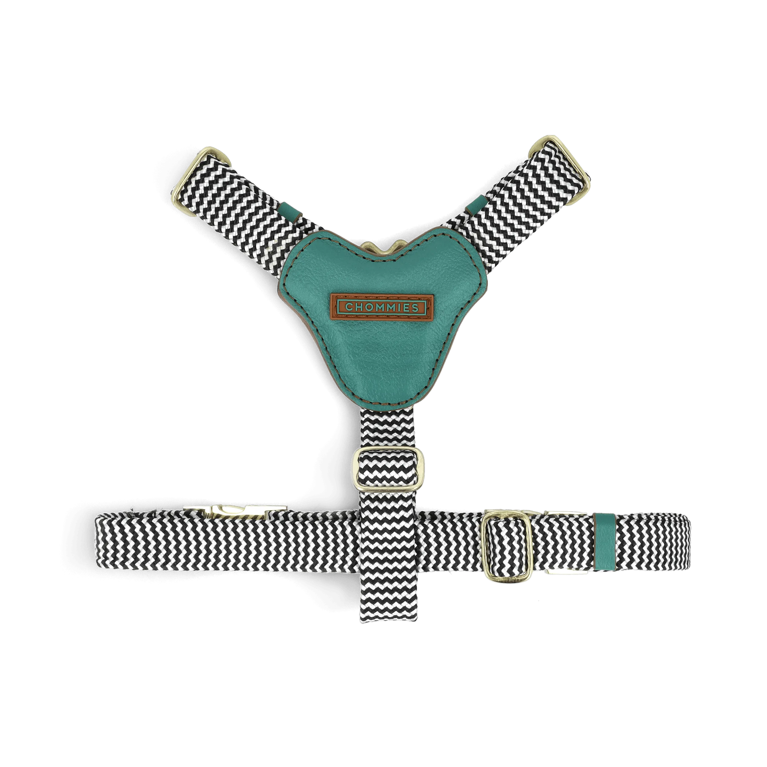 Leather Dog Harness | Green Shady
