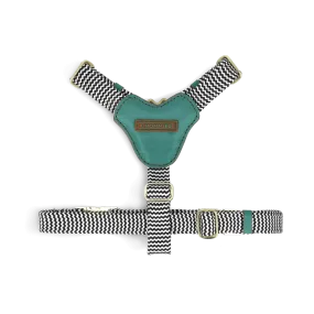 Leather Dog Harness | Green Shady