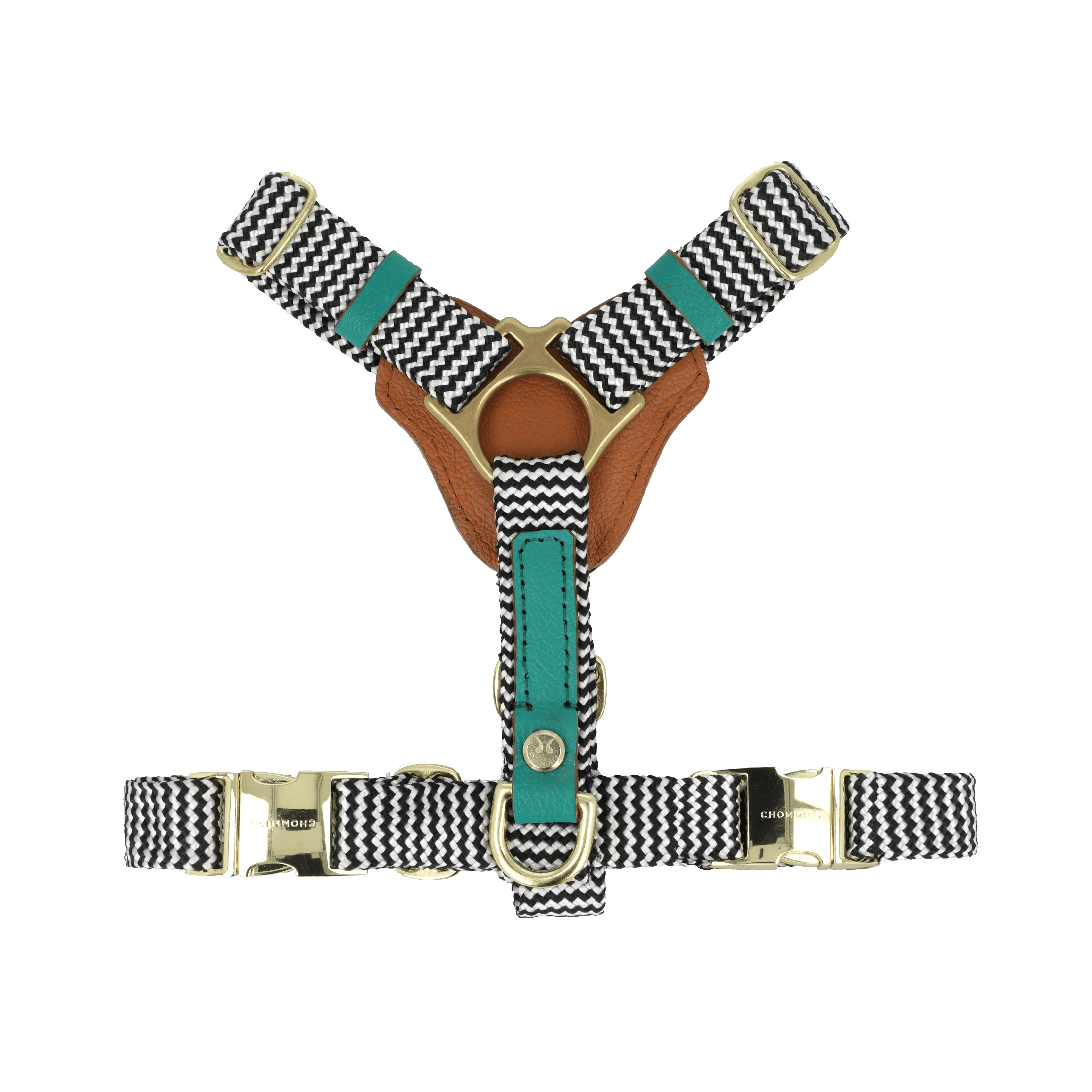 Leather Dog Harness | Green Shady