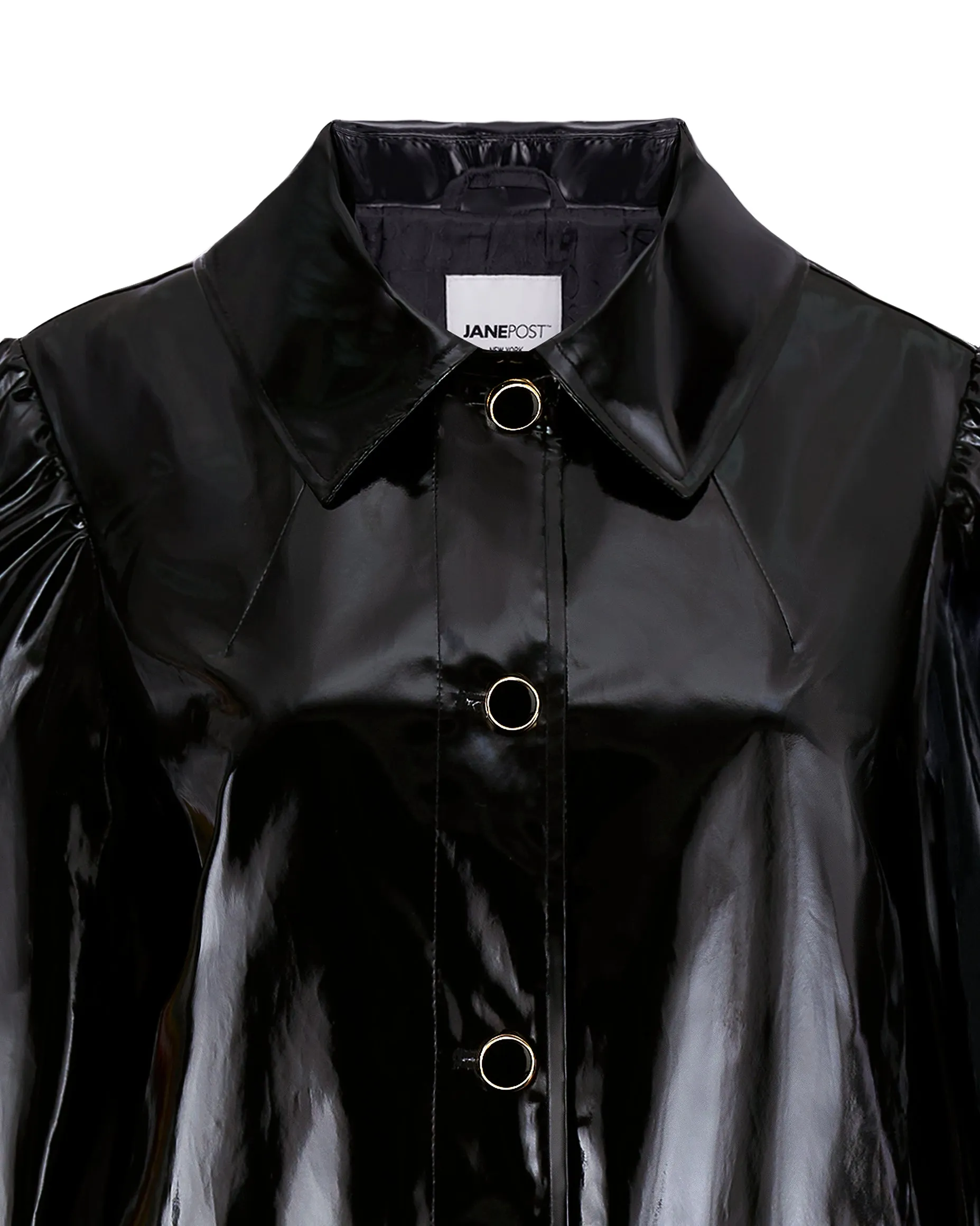 Long Raincoat - Black