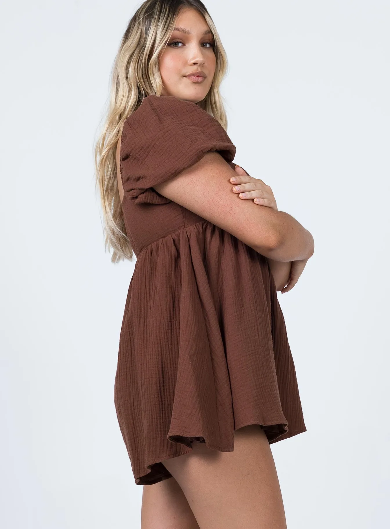 Lorna Playsuit Brown