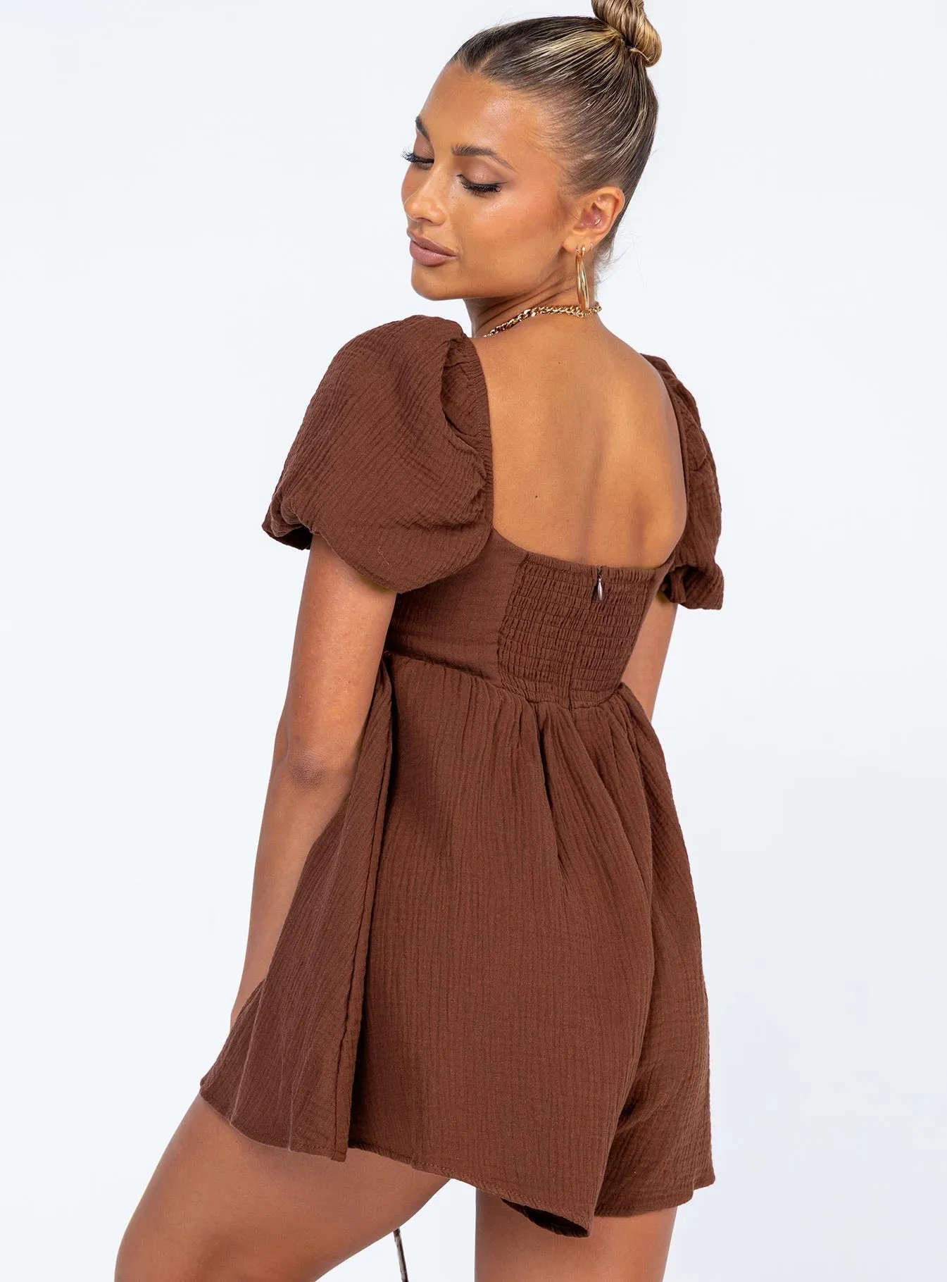 Lorna Playsuit Brown