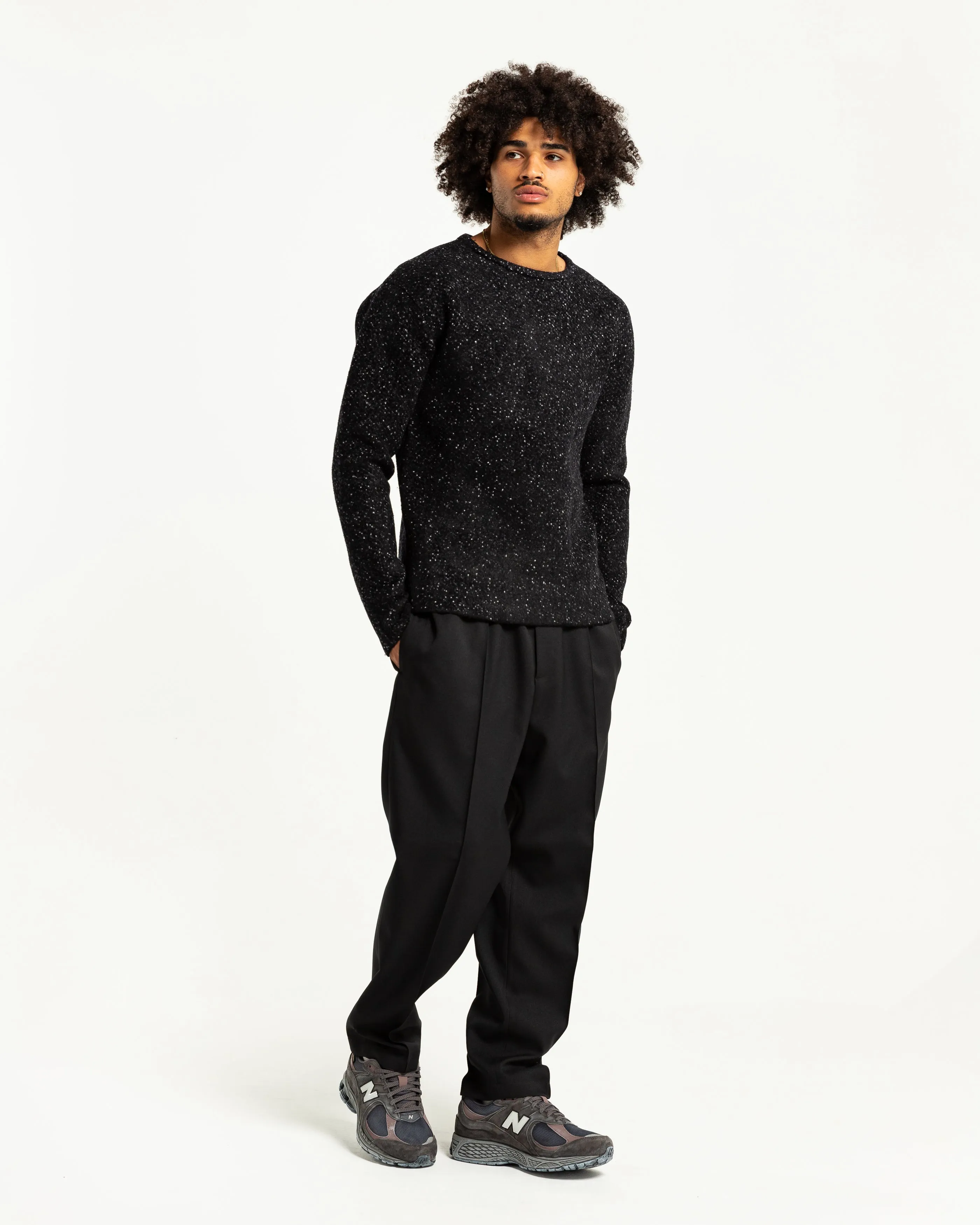 Merino Wool Sweater in Open Blue